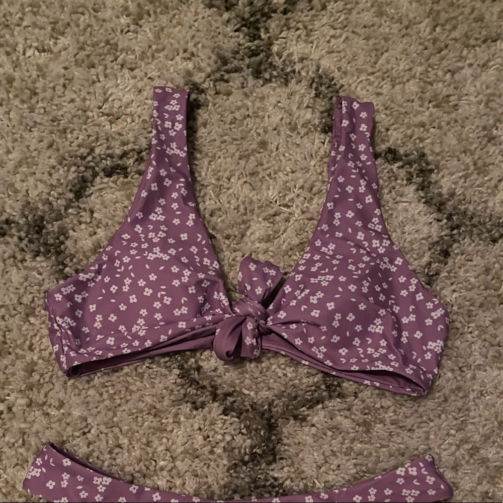 Floral Lavender Shein Bikini - Picture 3 of 3